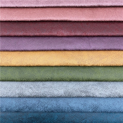 Le modèle bronzé par tapisserie d'ameublement a tricoté le polyester 100% de Sofa Fabric For Curtain de suède