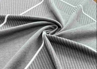 Tissu de lit en gros tissu noir matelas coutil tissu de matelas tricot 100 polyester