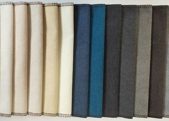 tissu de tapisserie d'ameublement simple de 145cm Sofa Fabric Blackout Grey Microfiber