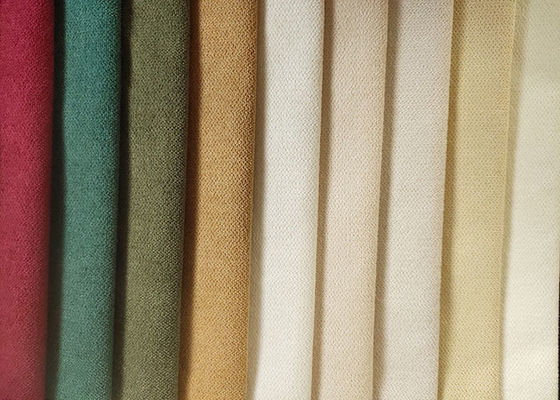 Tissu de tapisserie d'ameublement de Chenille de polyester de Sofa Fabric 215gsm de plaine de GV