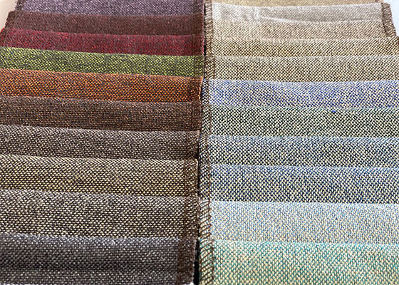 Le tissu de coton de toile organique de vente chaud pour le rideau de fourniture en textile à la maison tapissent le FIL de Sofa Cover TEINT