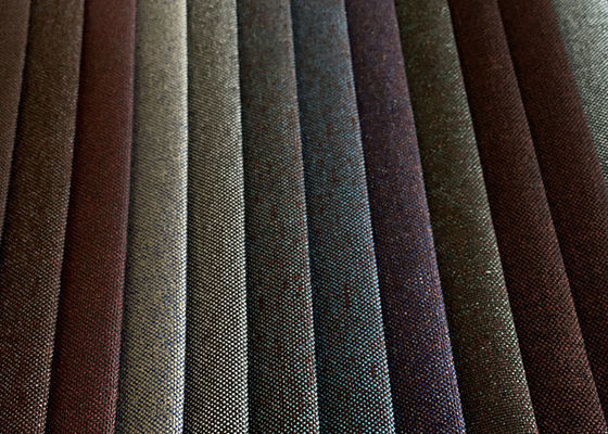 Polyester 100% bon marché des prix imiter le tissu teint de toile pour l'oreiller de sofa