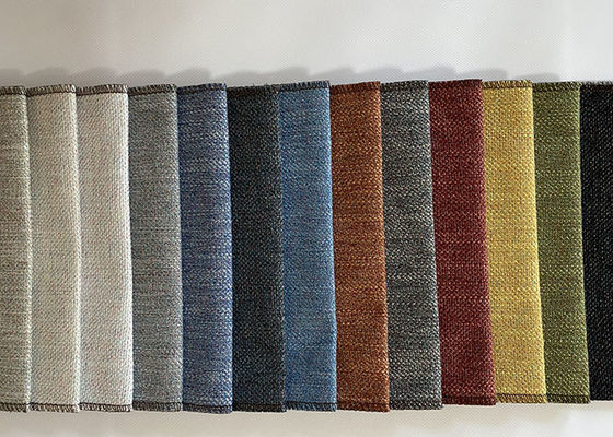 330gsm bavardent le textile tissé teint, tissu de tapisserie d'ameublement simple de velours de polyester