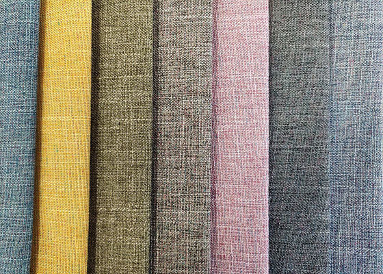 Woven Upholstery Sofa Fabric 260gsm Yarn Dyed 80% Polyester