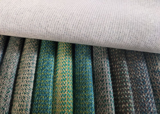 Tissu de toile de polyester du sofa 100 57 pouces de textile simple de tapisserie d'ameublement