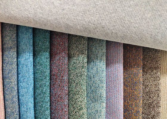 La tapisserie d'ameublement 100% de polyester Sofa Fabric Soft Plain Yarn a teint le textile tissé