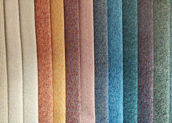 Le tissu de tapisserie d'ameublement de velours de polyester de panne d'électricité bavardent le textile tissé teint