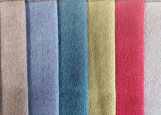 Tissu de tapisserie d'ameublement lourd de velours de polyester, tissu simple de velours de suède