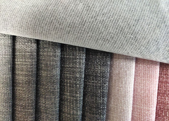 tissu 100% de coton de toile de tissu de polyester de beaucoup de couleurs pour le sofa de meubles