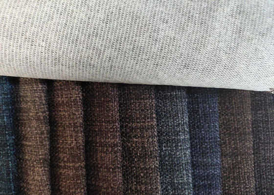 Tissu 100% de toile de regard de polyester pour les sorts courants de tissu de tapisserie d'ameublement de sofa
