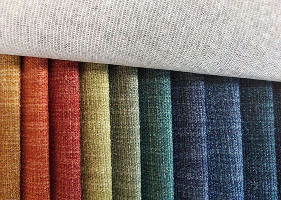 Tissu 100% de toile de regard de polyester pour les sorts courants de tissu de tapisserie d'ameublement de sofa
