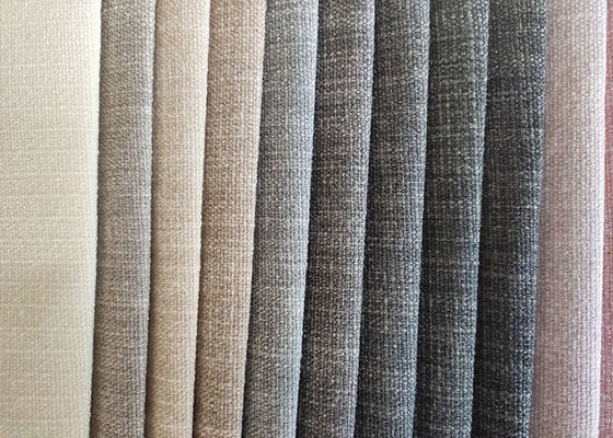 tissu 100% de coton de toile de tissu de polyester de beaucoup de couleurs pour le sofa de meubles