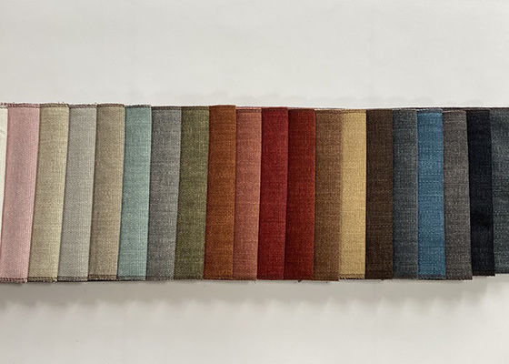 Tissu 100% de Sofa Fabric Red Suede Upholstery de suède de polyester