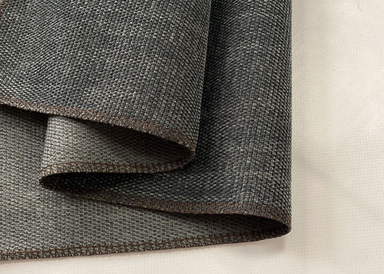 Tissu 100% de Sofa Fabric Red Suede Upholstery de suède de polyester