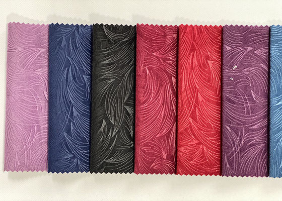 Le velours Sofa Fabric 3D du polyester 100 a gravé le tissu en refief de tapisserie d'ameublement de velours
