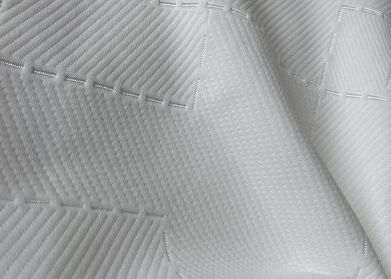 Bavardez le tissu tricoté par polyester teint du jacquard 100 de tissu de matelas de polyester