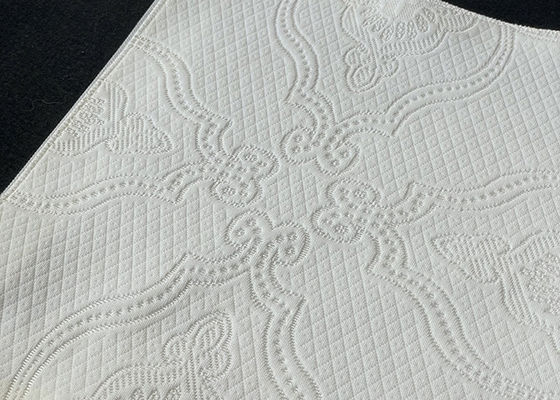 Polyester 100% imperméable de poids lourd de tissu de matelas de frontière de lit