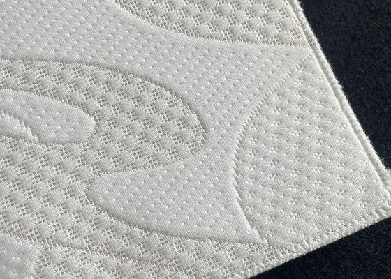Le tissu lourd Microfiber de matelas de polyester a gravé le tissu en refief de tapisserie d'ameublement