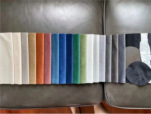 Tissu de tapisserie d'ameublement orange de velours de textile à la maison Holland Felpa Velvet Sofa Fabric