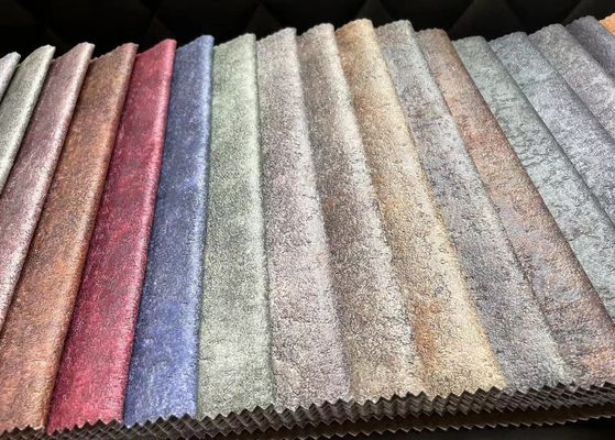 Imprimé modelez le tissu de suède de polyester de Sofa Fabric Woven 100 de suède