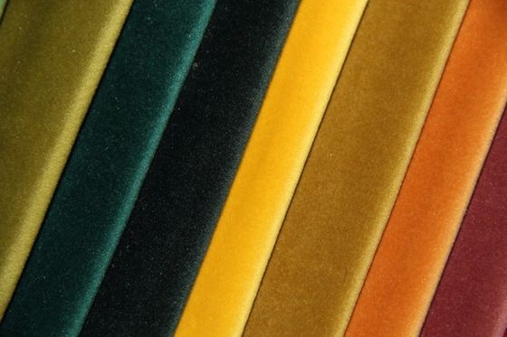 Tissu coloré de velours de colorant du tissu 260gsm de Felpa de polyester de 80%