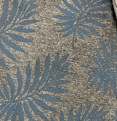 tissu de tapisserie d'ameublement bleu de jacquard de 410gsm Coral Pattern Upholstery Fabric Woven