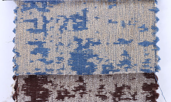Polyester 100% de Shaggy Jacquard Chenille Upholstery Fabric