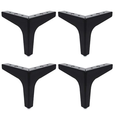 Les meubles noirs de rechange partie les jambes réglables de Tableau en métal de 4,5 pouces