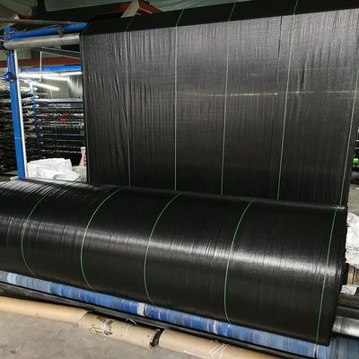 Tissu agricole de couverture végétale de polypropylène de textile tissé noir de polypropylène