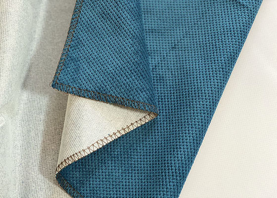 tissu de tapisserie d'ameublement écologique de 280cm, tissu de polyester réutilisé par 100 bleus
