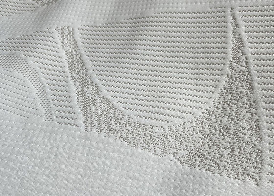 tissu tricoté blanc de jacquard de tissu de matelas de polyester de 250cm