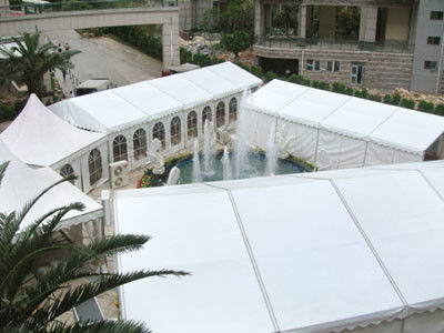 Couverture imperméable blanche de bâche de tente, bâches résistantes de toit de 5m