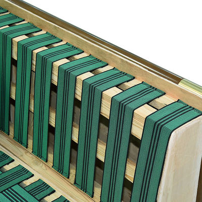 Courroies en caoutchouc élastiques de sangle de chaise de la sangle 2.5mm de tapisserie d'ameublement verte