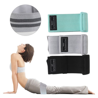 Bandes de ceinture de formation de réadaptation de Gray Latex Yoga Stretching Strap